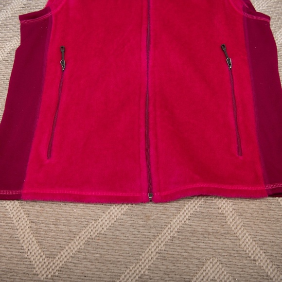 Patagonia R2 Vest Womens Medium Pink Pile Fleece Full Zip Sleeveless Jacket - Picture 4 of 5
